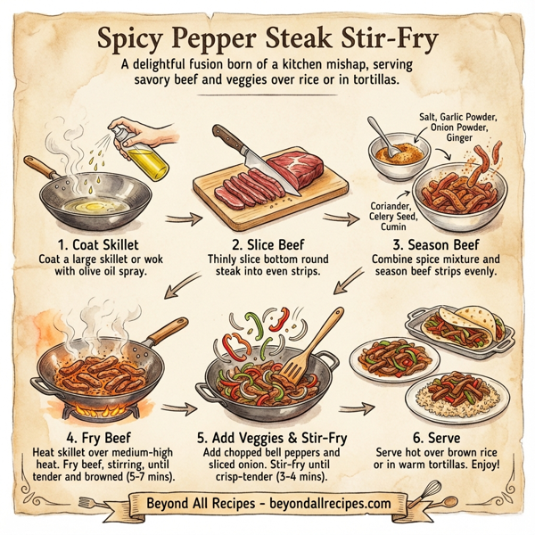 Spicy Pepper Steak Stir-Fry instructions