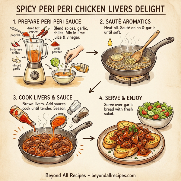 Spicy Peri Peri Chicken Livers Delight instructions