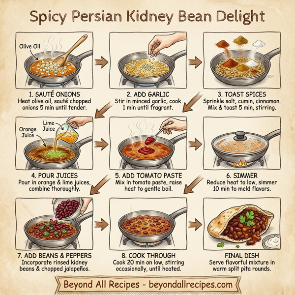 Spicy Persian Kidney Bean Delight instructions