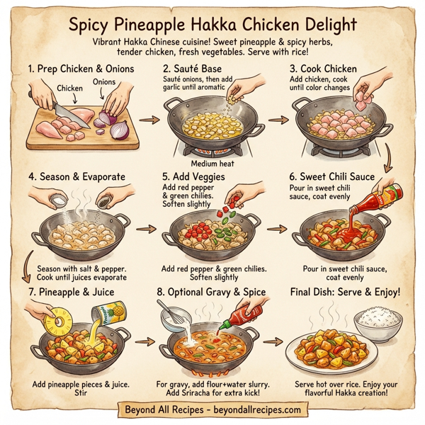 Spicy Pineapple Hakka Chicken Delight instructions