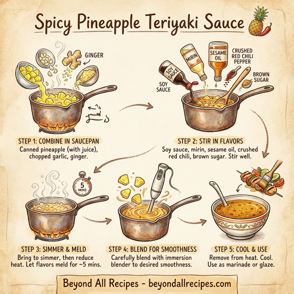 Spicy Pineapple Teriyaki Sauce instructions