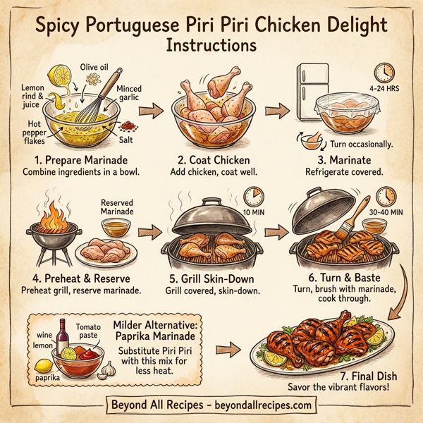 Spicy Portuguese Piri Piri Chicken Delight instructions