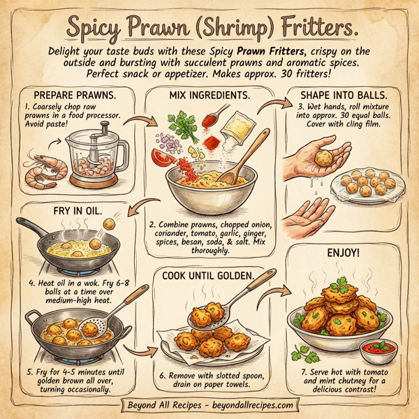Spicy Prawn (Shrimp) Fritters instructions