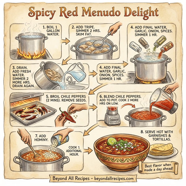 Spicy Red Menudo Delight instructions