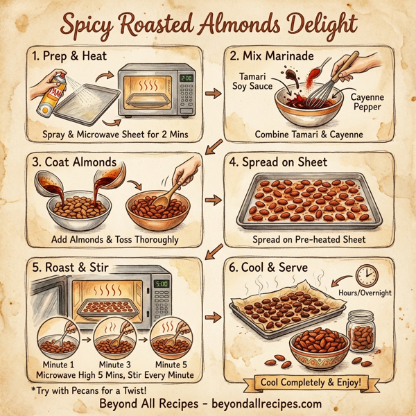 Spicy Roasted Almonds Delight instructions
