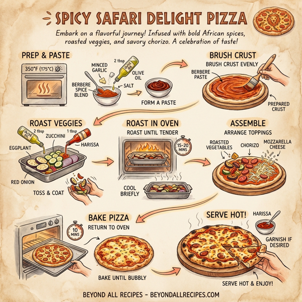 Spicy Safari Delight Pizza instructions