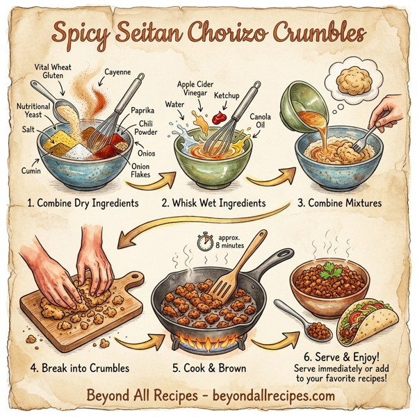 Spicy Seitan Chorizo Crumbles instructions