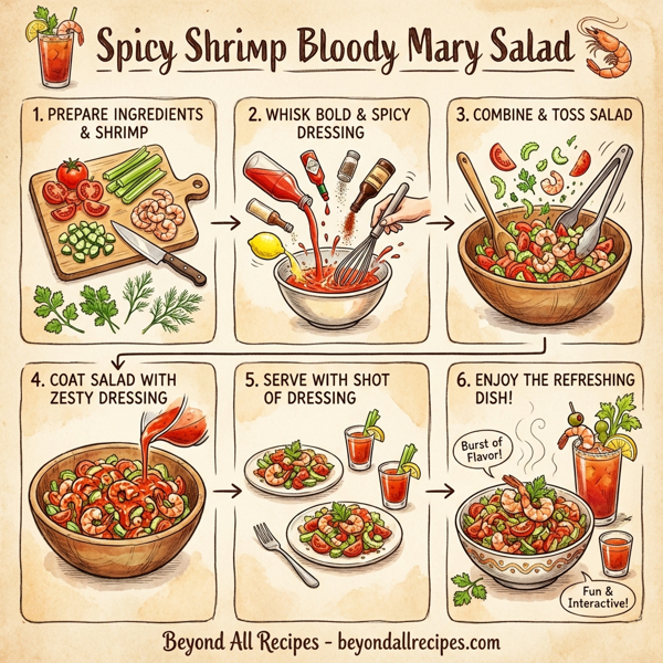 Spicy Shrimp Bloody Mary Salad instructions