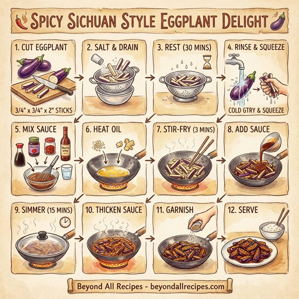 Spicy Sichuan Style Eggplant Delight instructions