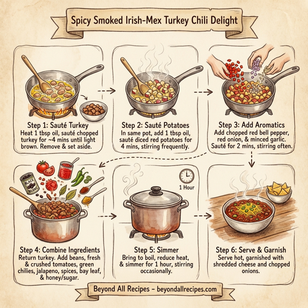 Spicy Smoked Irish-Mex Turkey Chili Delight instructions