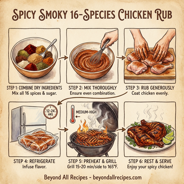 Spicy Smoky 16-Species Chicken Rub instructions
