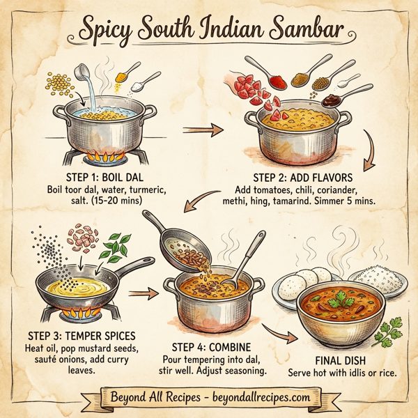 Spicy South Indian Sambar instructions