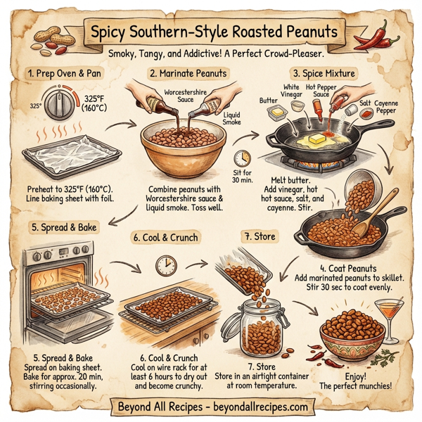 Spicy Southern-Style Roasted Peanuts instructions