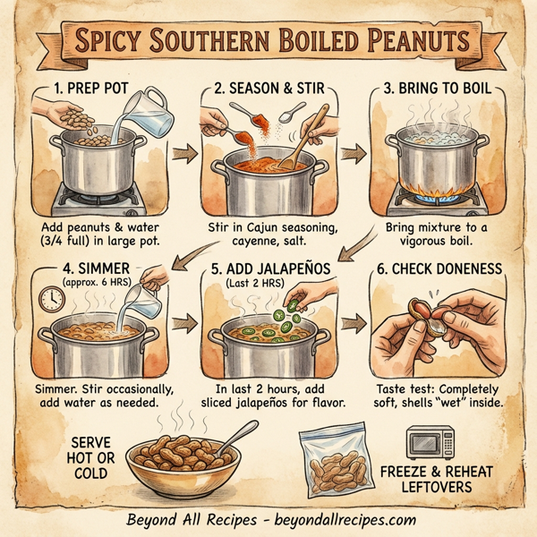 Spicy Southern Boiled Peanuts instructions