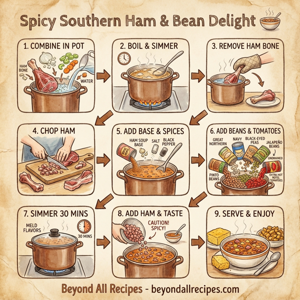 Spicy Southern Ham & Bean Delight instructions