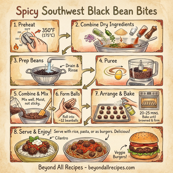 Spicy Southwest Black Bean Bites instructions