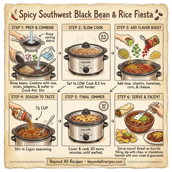 Spicy Southwest Black Bean & Rice Fiesta instructions