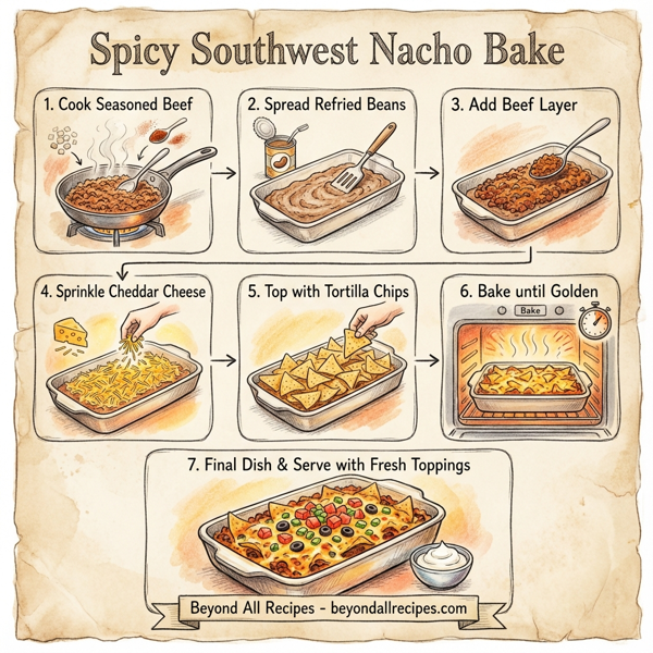Spicy Southwest Nacho Bake instructions