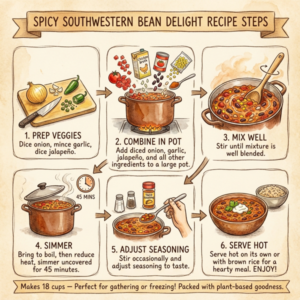 Spicy Southwestern Bean Delight instructions