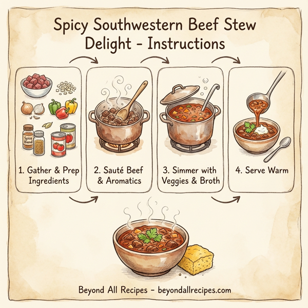 Spicy Southwestern Beef Stew Delight instructions