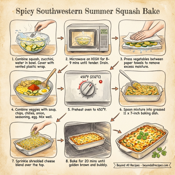 Spicy Southwestern Summer Squash Bake instructions