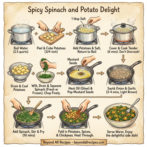 Spicy Spinach and Potato Delight instructions