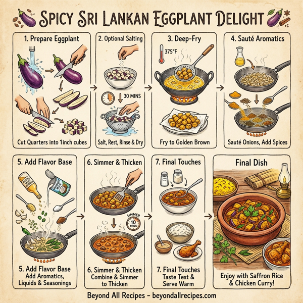 Spicy Sri Lankan Eggplant Delight instructions
