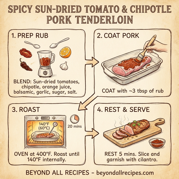Spicy Sun-Dried Tomato & Chipotle Pork Tenderloin instructions