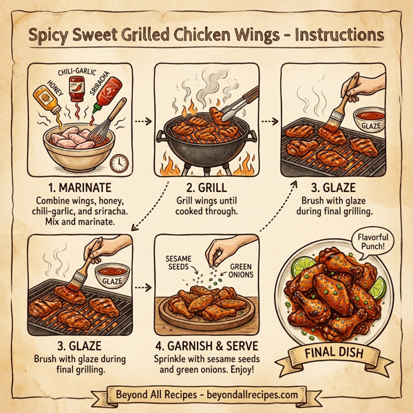 Spicy Sweet Grilled Chicken Wings instructions