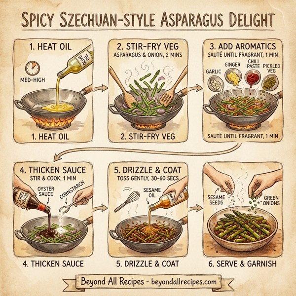 Spicy Szechuan-Style Asparagus Delight instructions