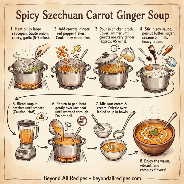 Spicy Szechuan Carrot Ginger Soup instructions