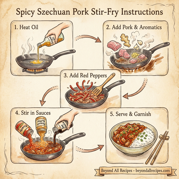 Spicy Szechuan Pork Stir-Fry instructions