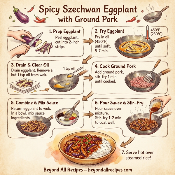 Spicy Szechwan Eggplant with Ground Pork instructions