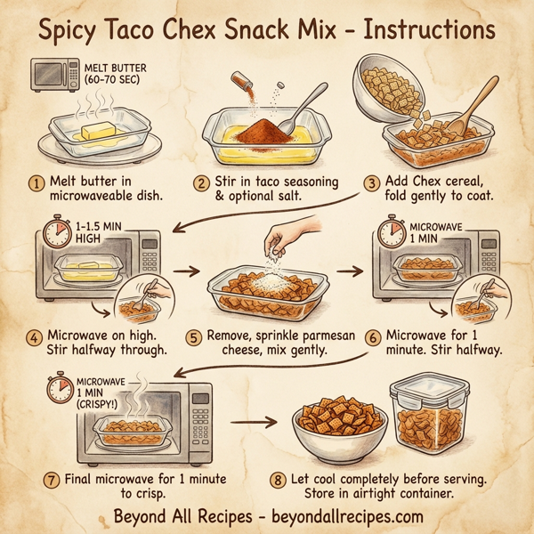 Spicy Taco Chex Snack Mix instructions