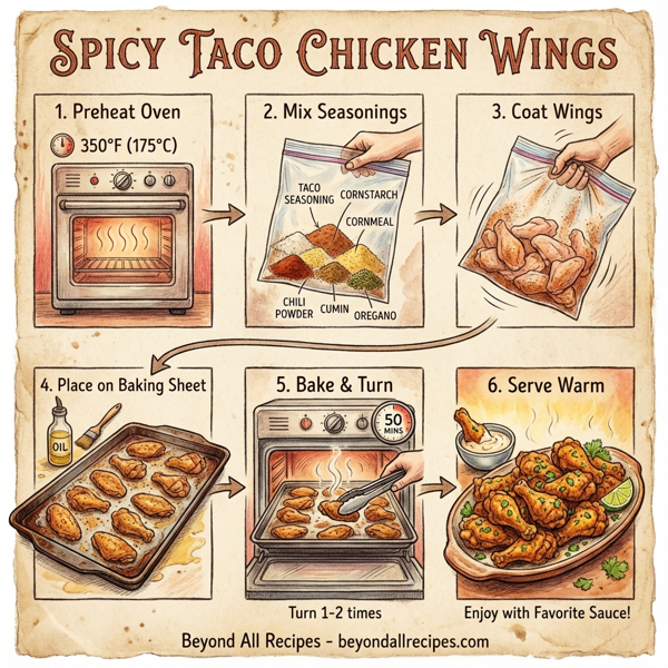 Spicy Taco Chicken Wings instructions