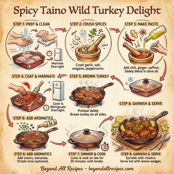 Spicy Taino Wild Turkey Delight instructions