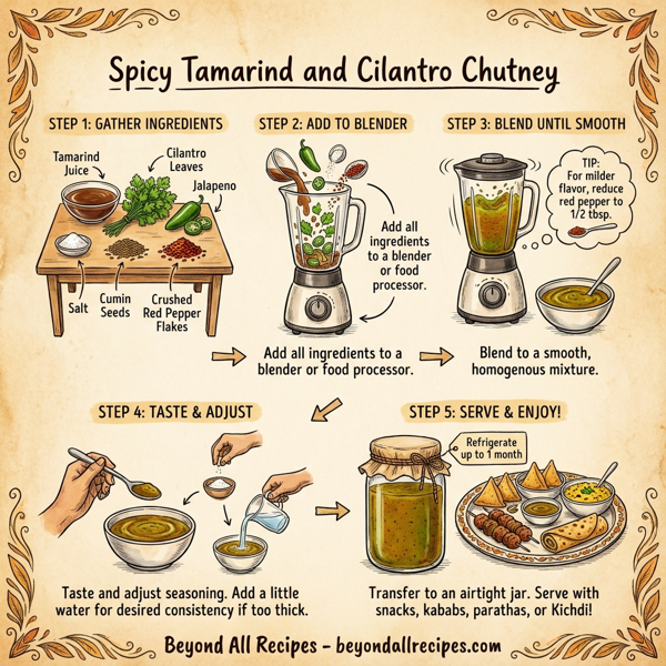 Spicy Tamarind and Cilantro Chutney instructions