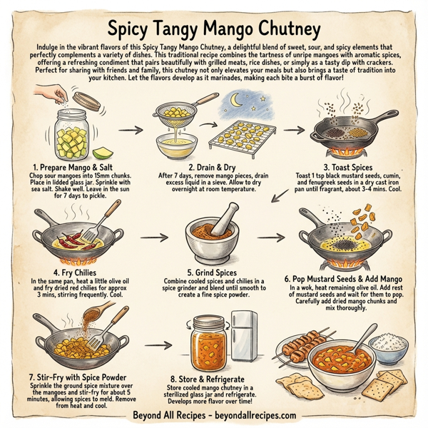 Spicy Tangy Mango Chutney instructions