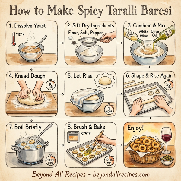 Spicy Taralli Baresi instructions