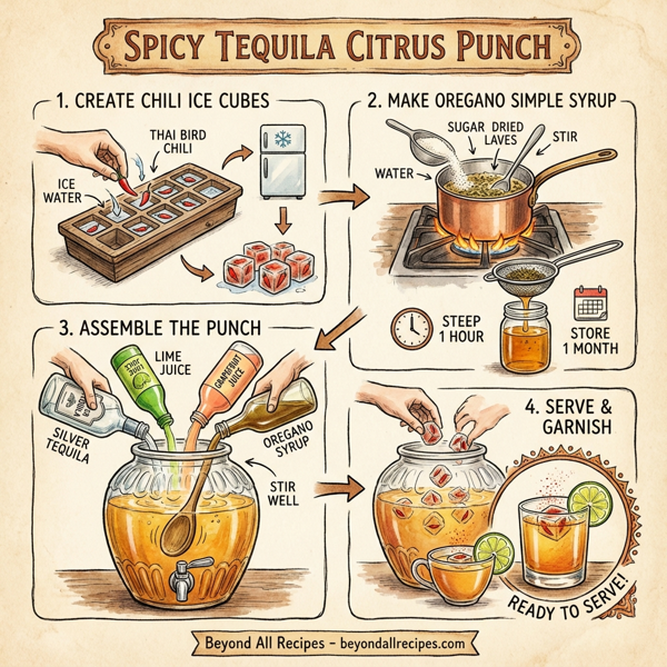 Spicy Tequila Citrus Punch instructions