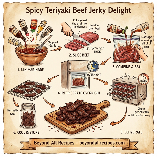 Spicy Teriyaki Beef Jerky Delight instructions