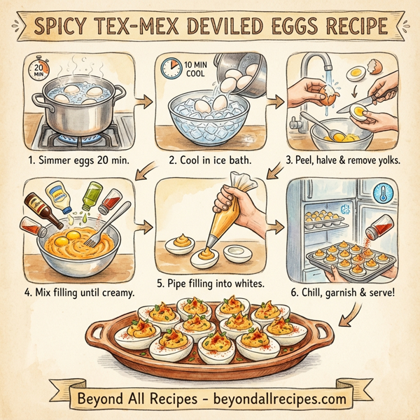 Spicy Tex-Mex Deviled Eggs instructions