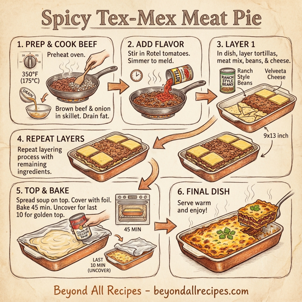 Spicy Tex-Mex Meat Pie instructions