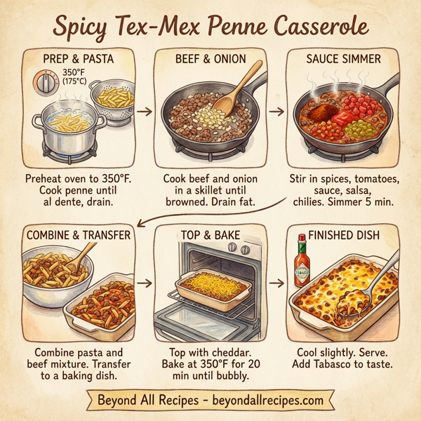 Spicy Tex-Mex Penne Casserole instructions