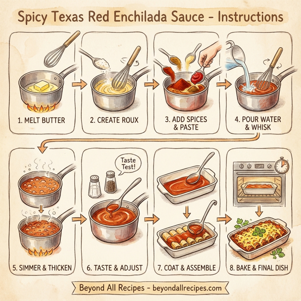 Spicy Texas Red Enchilada Sauce instructions