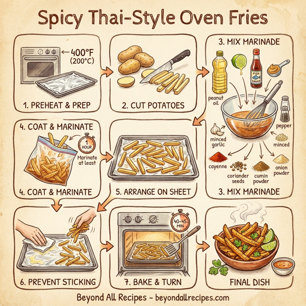 Spicy Thai-Style Oven Fries instructions