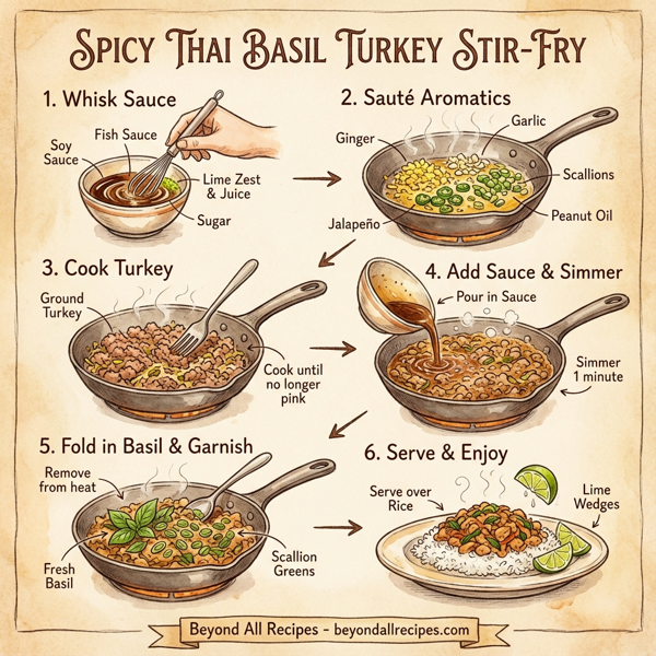 Spicy Thai Basil Turkey Stir-Fry instructions