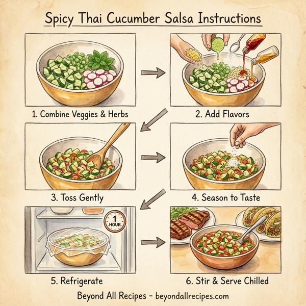 Spicy Thai Cucumber Salsa instructions