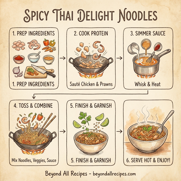 Spicy Thai Delight Noodles instructions
