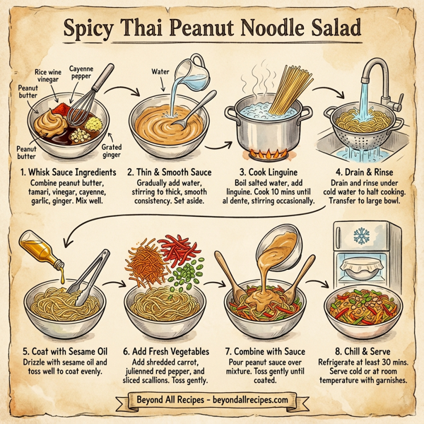 Spicy Thai Peanut Noodle Salad instructions
